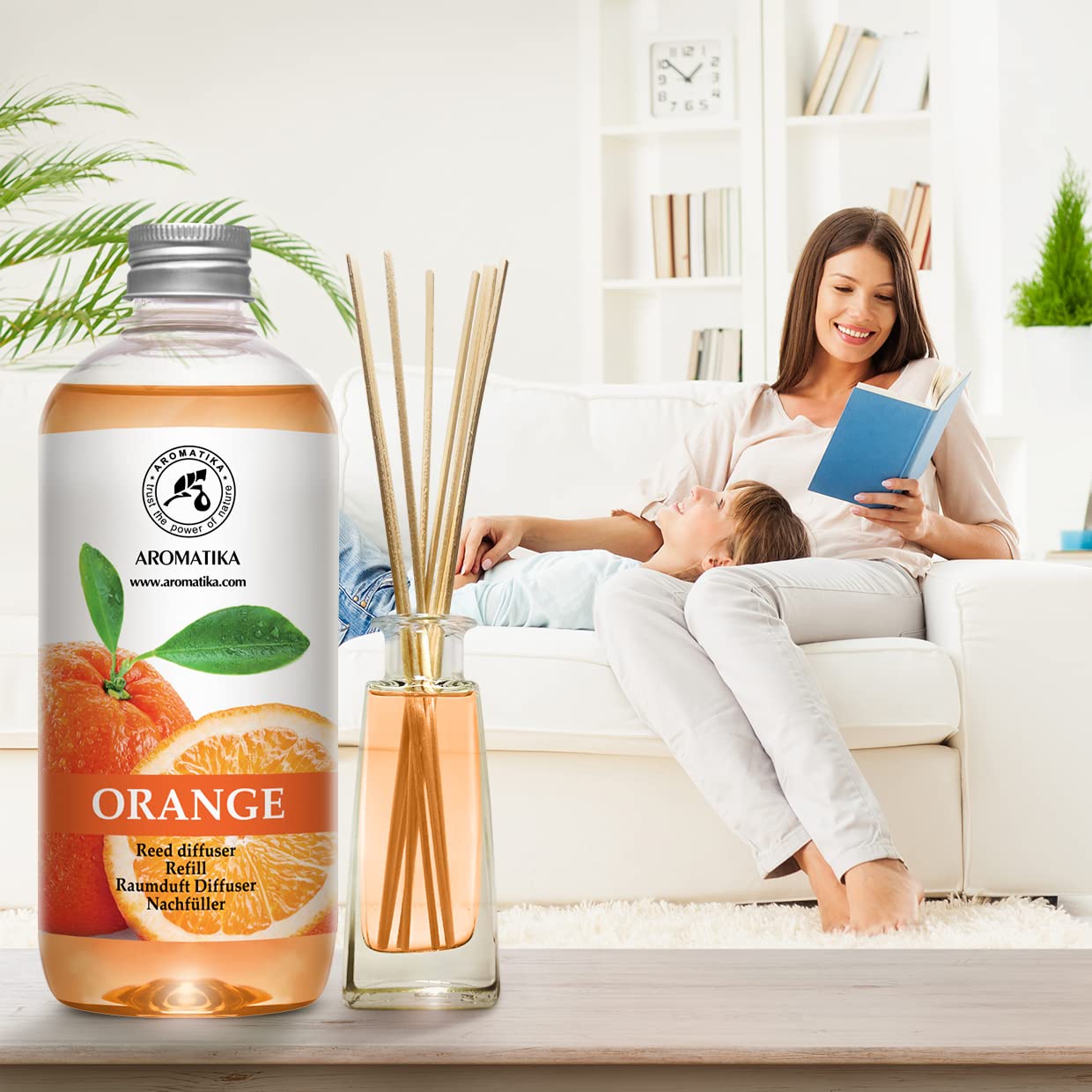 AROMATIKA orange fragrance evokes positive mood in home or office