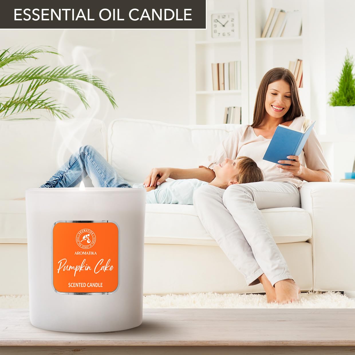 AROMATIKA Pumpkin Cake candle makes a thoughtful gift for holidays.