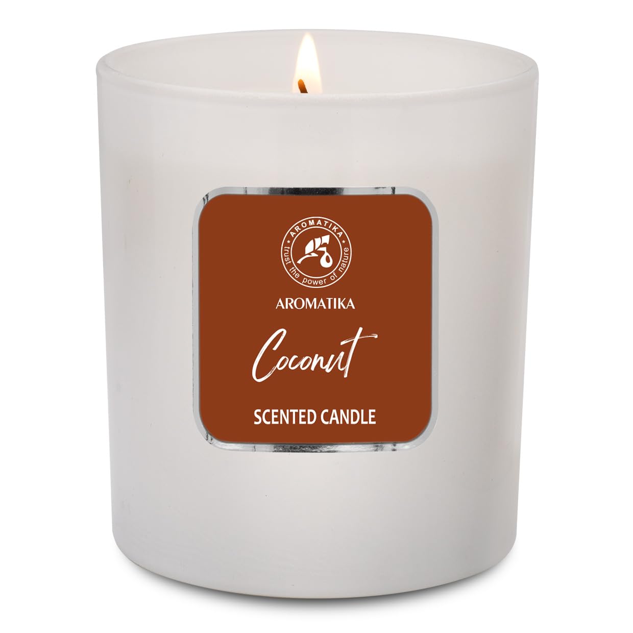 AROMATIKA soy wax candle 200g delivering clean, long-lasting burn