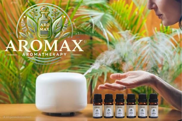 Aromax relaxation-routine imagery for mood enhancement at home.