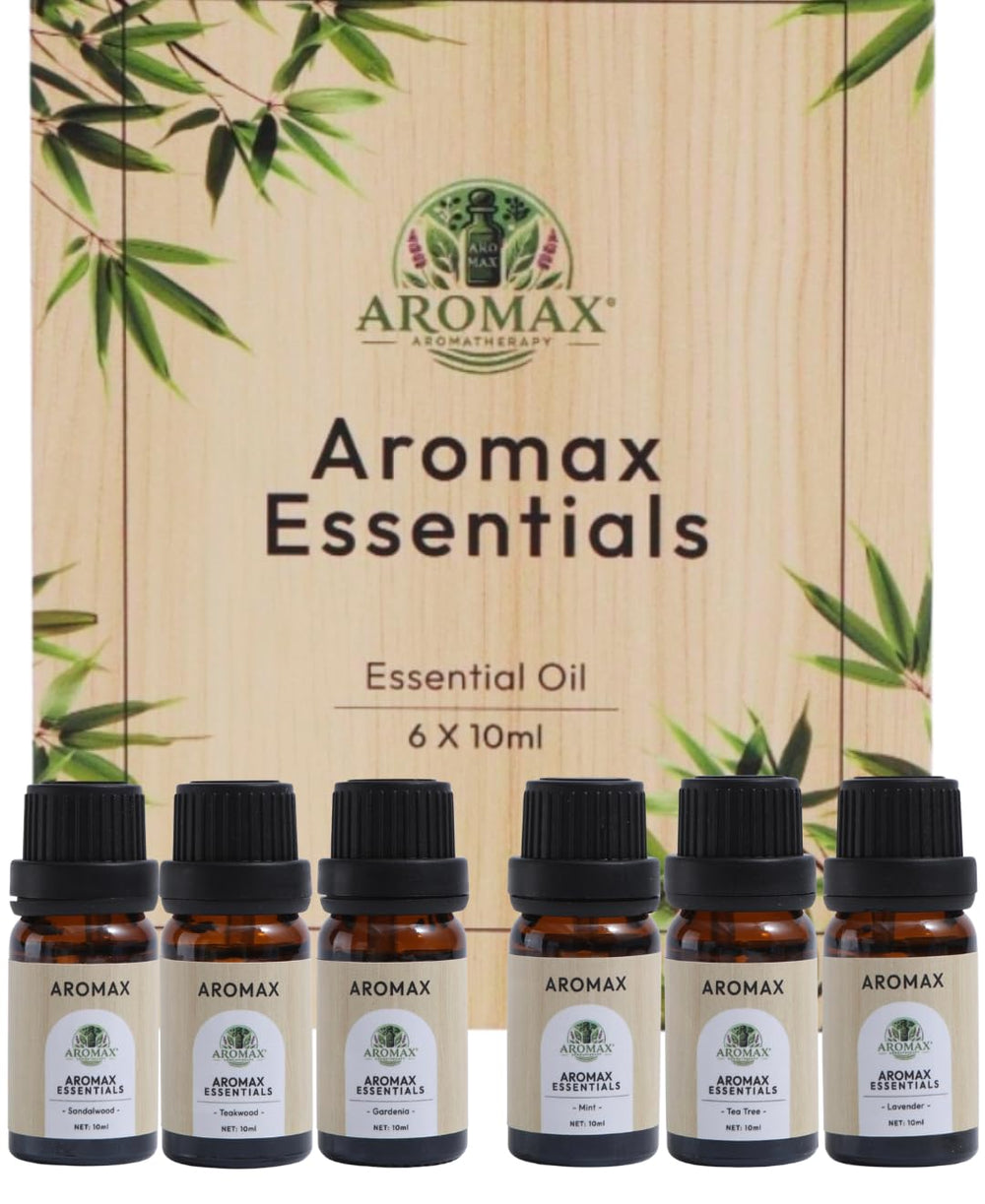 Aromax Tea Tree bottle for a fresh, revitalizing diffuser ambiance.