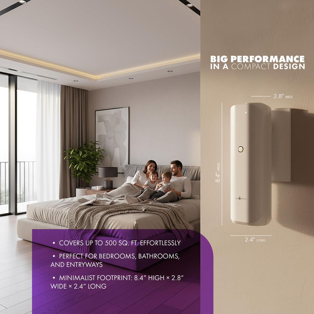 AROMELY ARO Bliss diffuser emits cold micro-mist for consistent aroma
