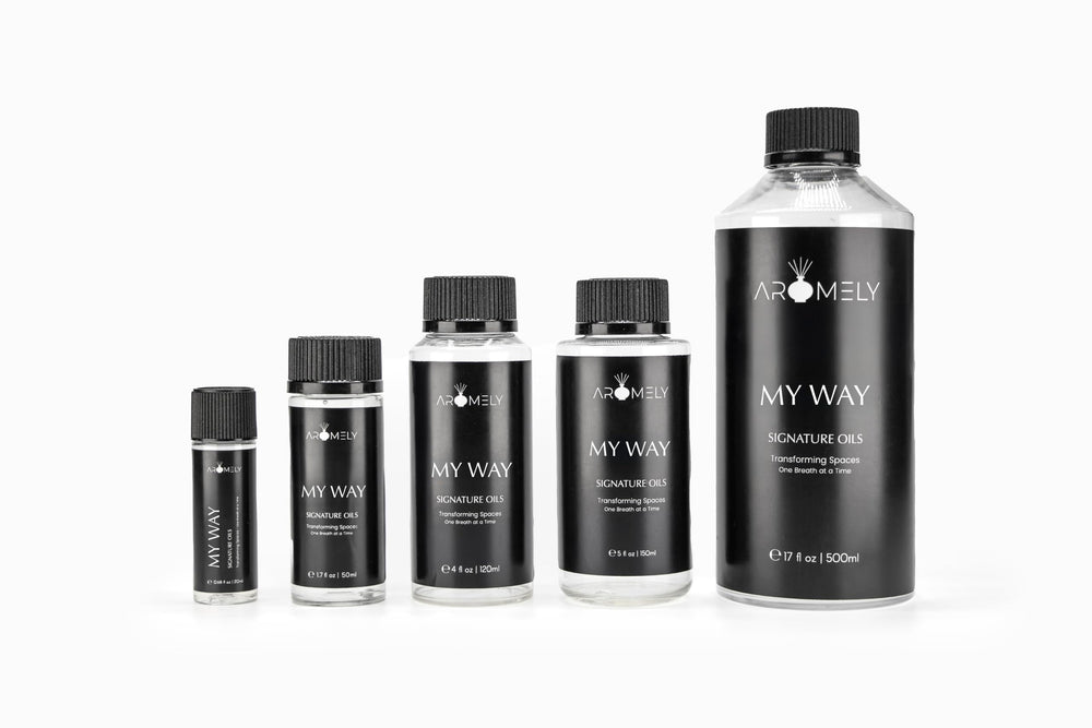 AROMELY My Way nano-mist diffusion for extended scent coverage.