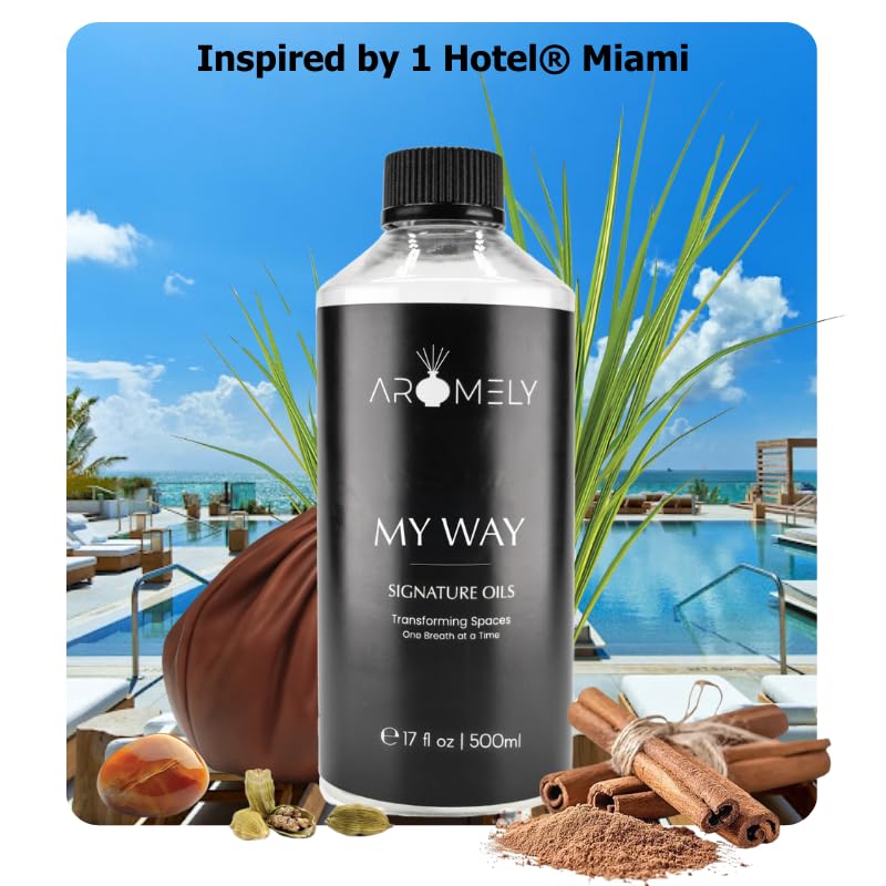 AROMELY My Way bottle and cap, ready to elevate ambient mood.