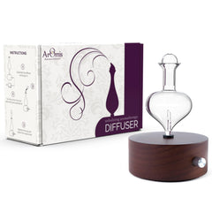 ArOmis Premium glass diffuser with hand-blown reservoir for pure aromatherapy