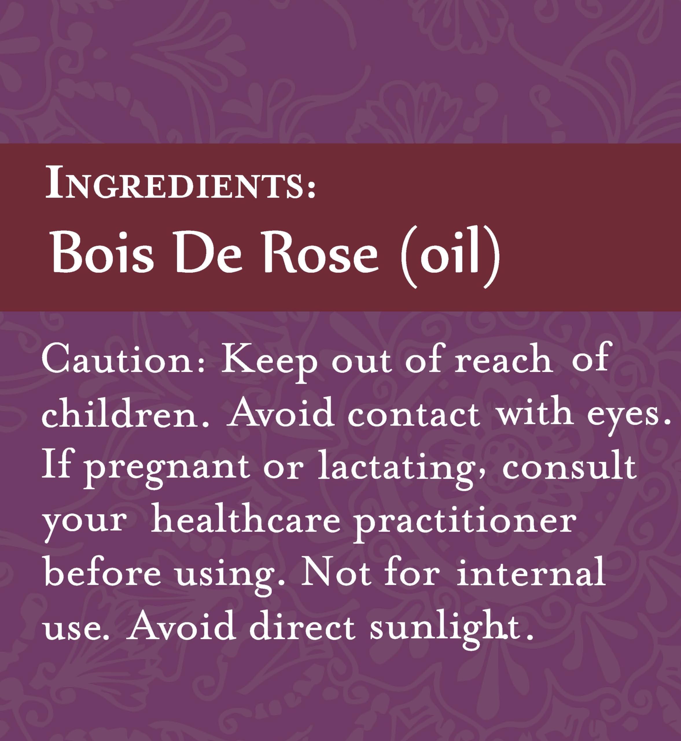 ArOmis Rosewood bottle indicating date-tracked batches for traceability