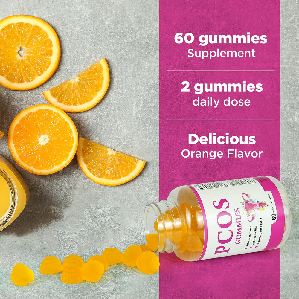 Aromlife PCOS Gummies bottle emphasizes ovarian wellness through targeted nutrients