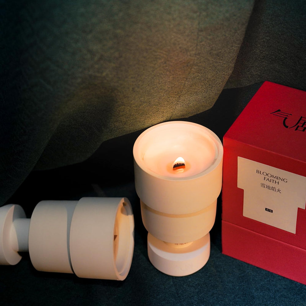 Arovan clean-burn candle maintains air quality with soot-free fragrance.
