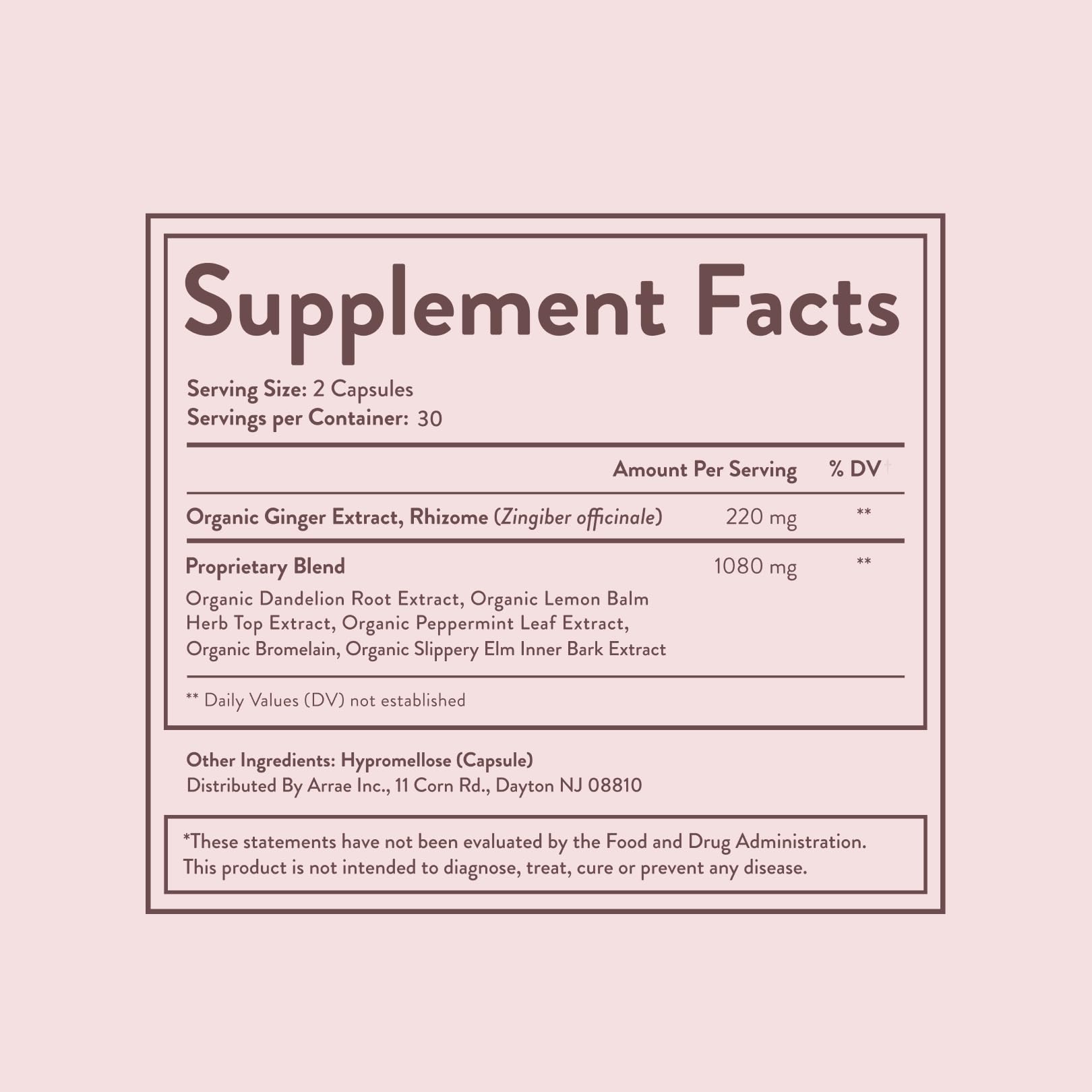 Arrae Bloat grocery shelf display shows accessible wellness.