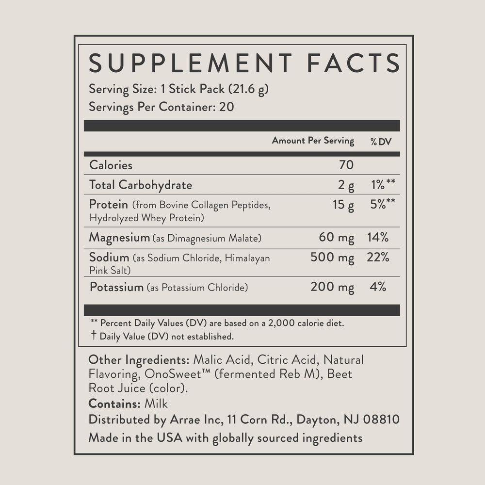 Arrae Clear Protein natural raspberry yuzu flavor aroma when sipped.