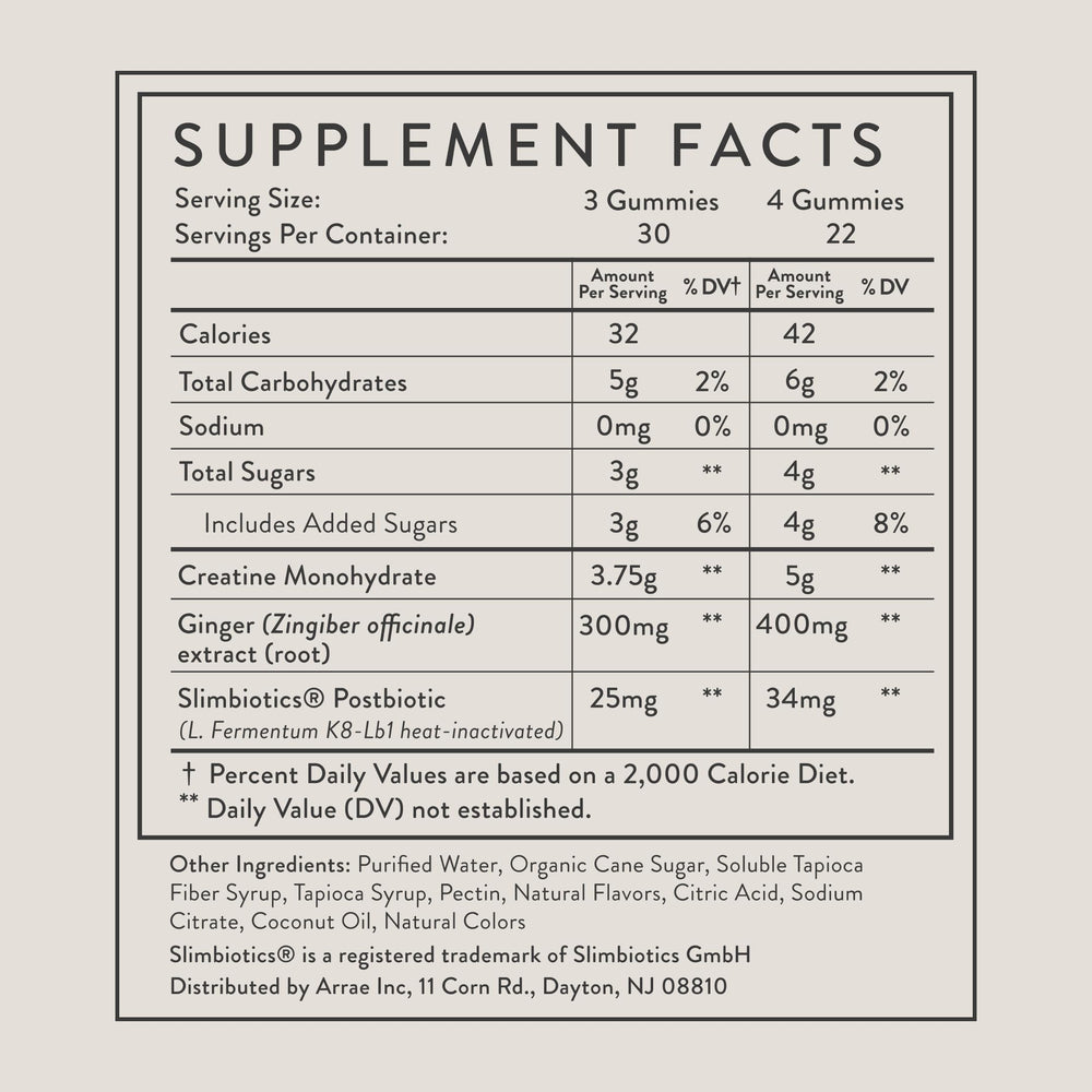 Arrae Tone Gummies with beverage demonstrates easy incorporation into daily routine