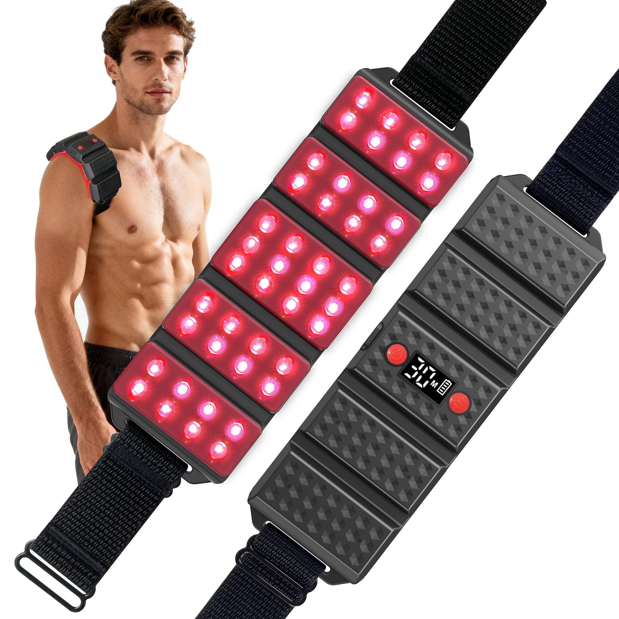 Arsoma Red Light Therapy Belt portable in travel case for on the go routines