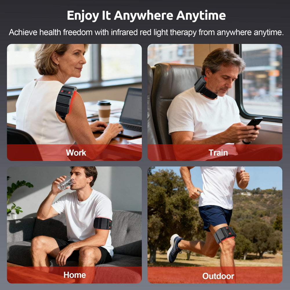 Arsoma Red Light Therapy Belt in a typical 10–15 minute session illustrating easy use