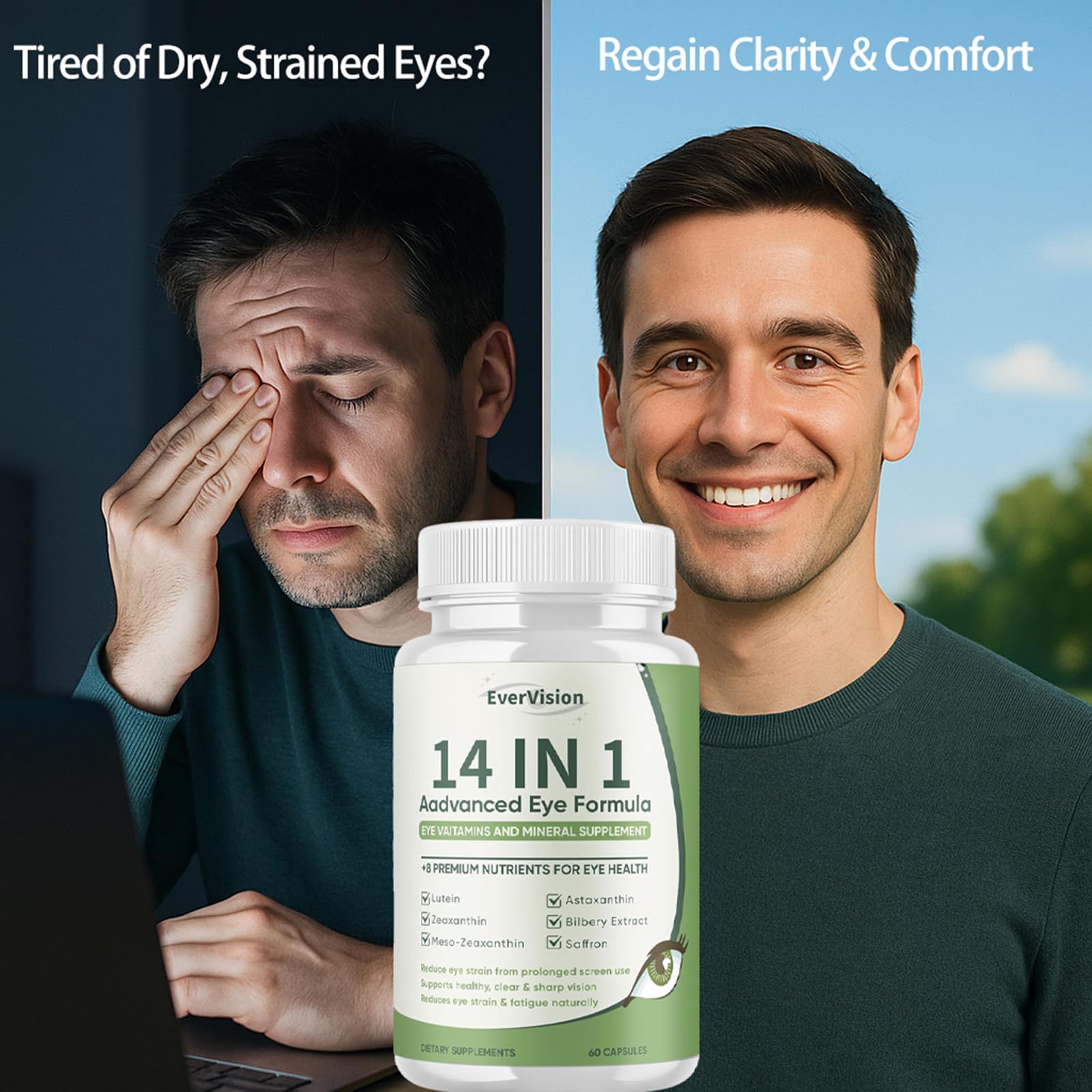 Art anime Evervision bilberry and zinc with vitamins A, C, E support eye health
