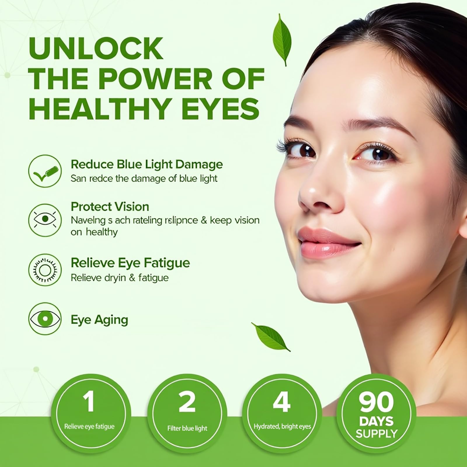 Art anime Evervision blue light protection concept during screen use