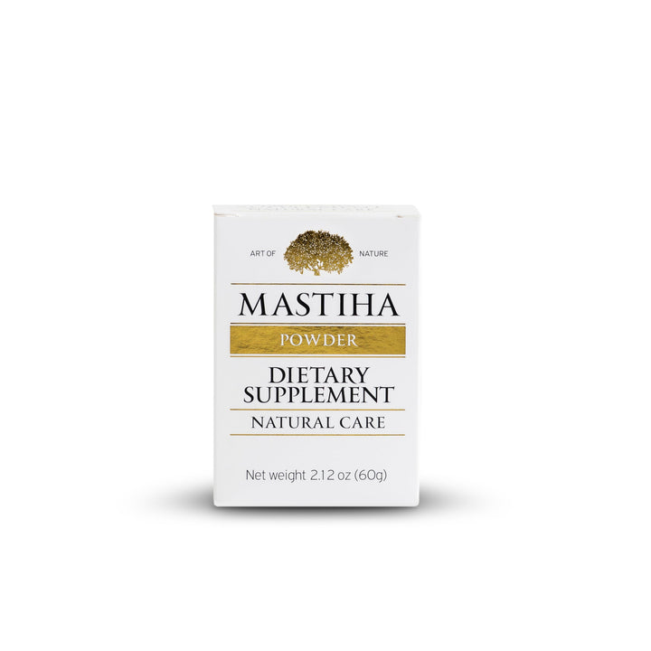 Jar of ART OF NATURE MASTIHA powder showing 34 servings.