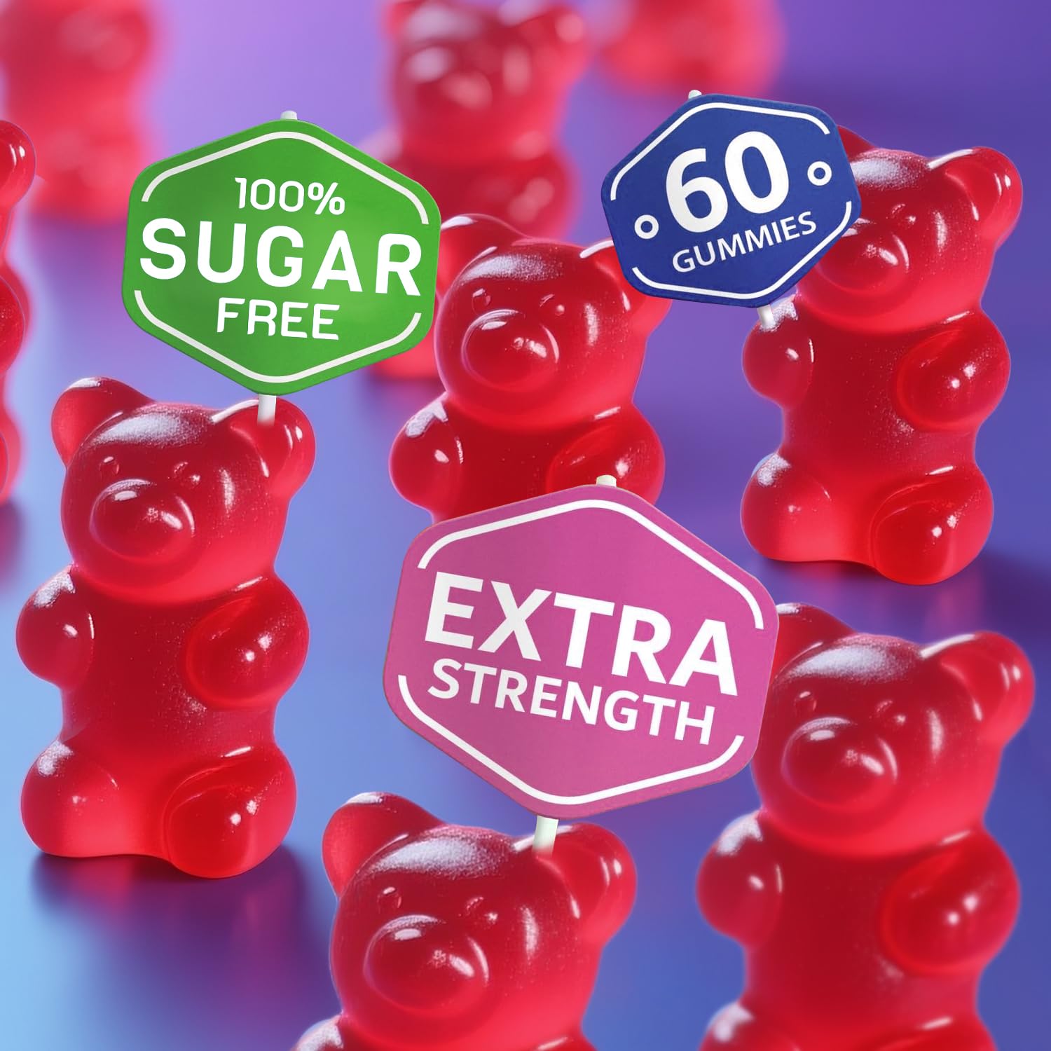 ArtDietistX Magnesium Glycinate Gummies packaging front highlights sugar-free, non-GMO.