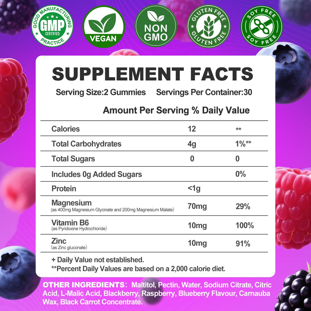 ArtDietistX Magnesium Glycinate Gummies strawberry bottle for easy daily magnesium.