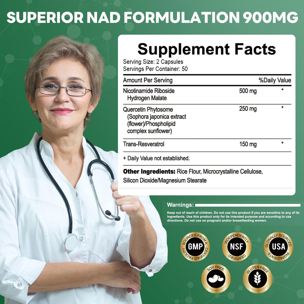 ArtDietistX NMN capsules close-up shows liposomal NR for enhanced absorption.