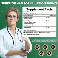 ArtDietistX NMN capsules close-up shows liposomal NR for enhanced absorption.