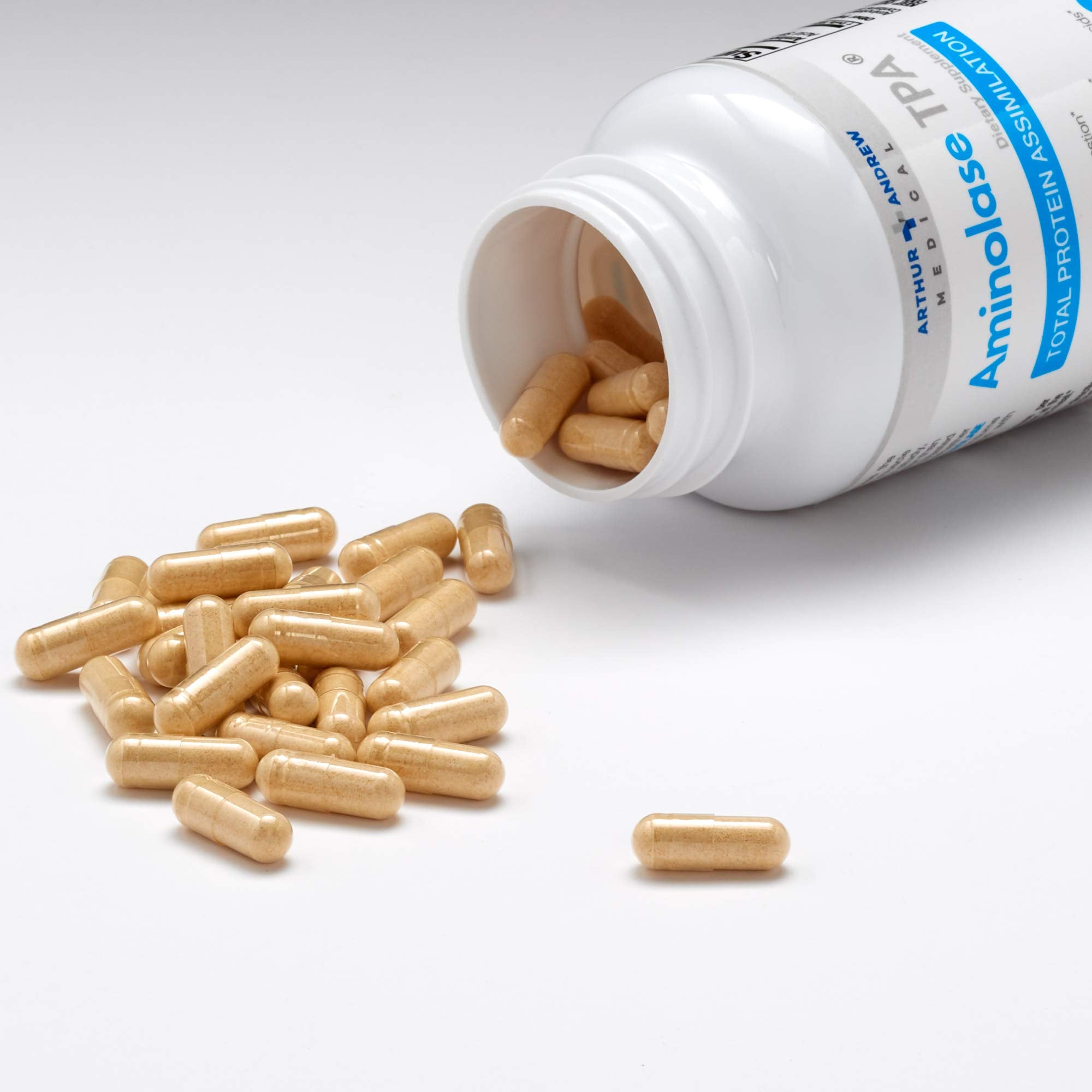Acid-stable protease emphasis on Aminolase TPA packaging.