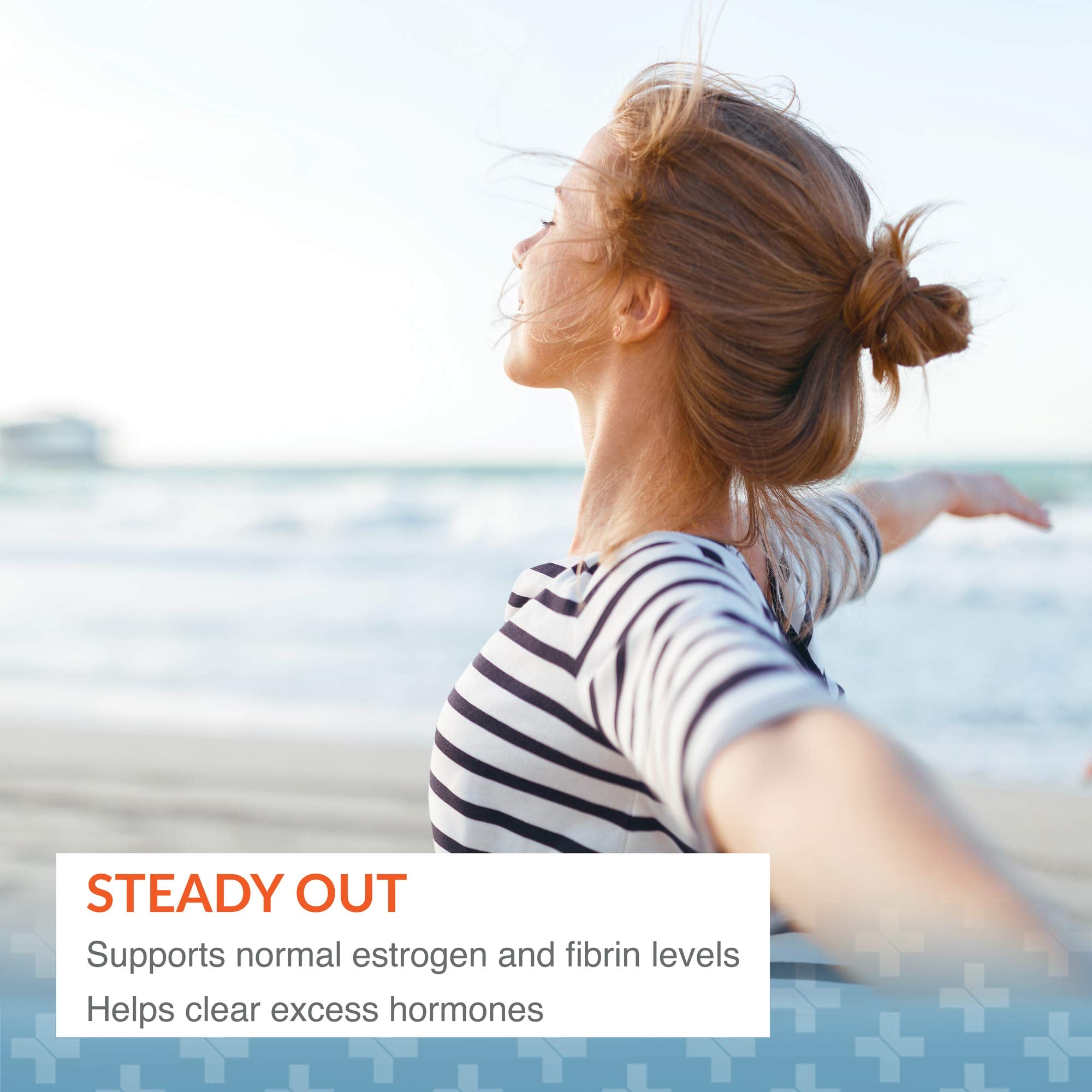 Fibrovera packaging display highlighting women's wellness by Arthur Andrew Medical.