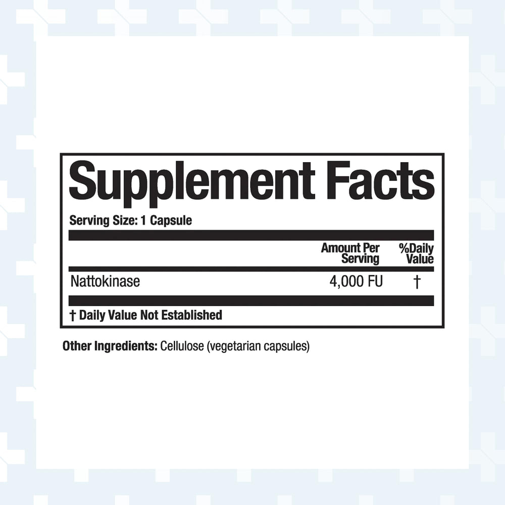 Nattovena capsules close-up highlighting pure nattokinase and potential blood flow support