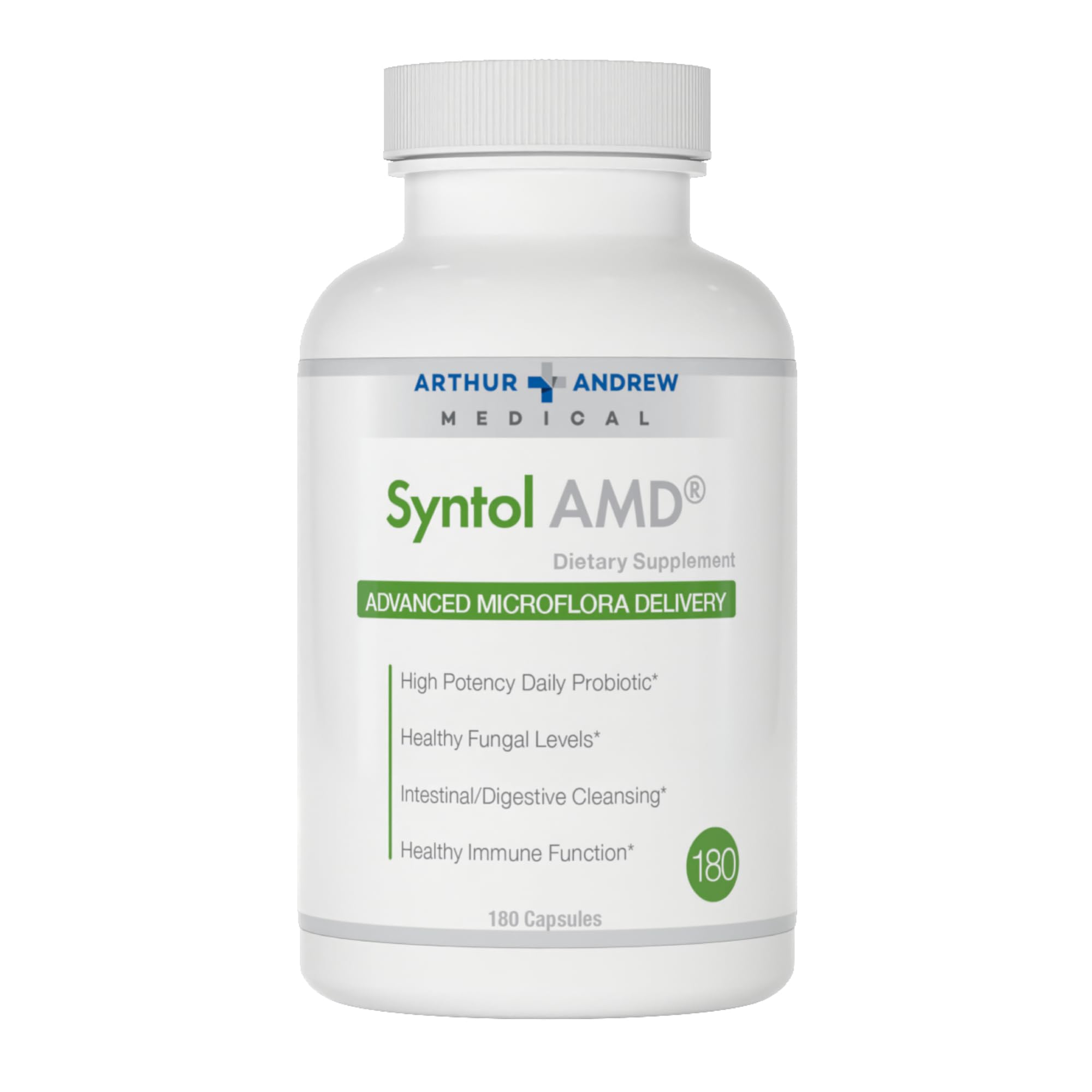 Arthur Andrew Medical Syntol bottle front for gut balance