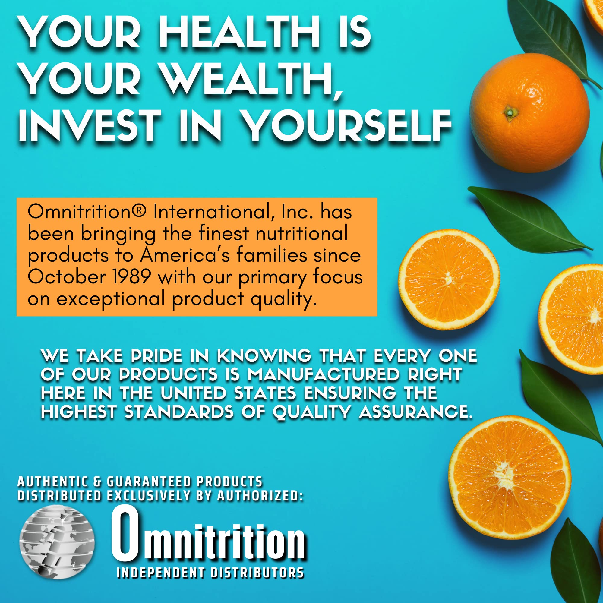 Nutrition panel of Omni Protein Shake Mix highlighting protein sources and no artificial sweeteners.