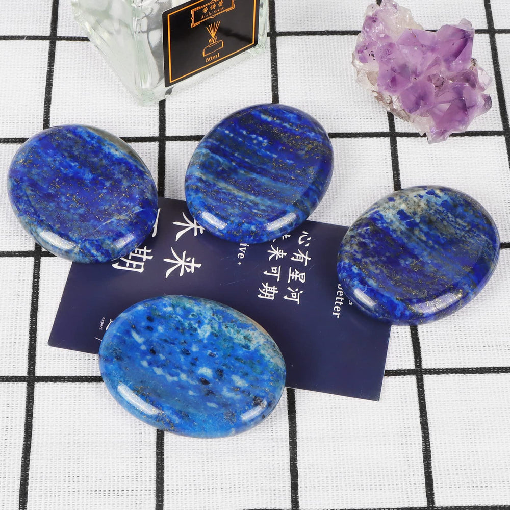 Artistone lapis lazuli pocket stone fits in hand