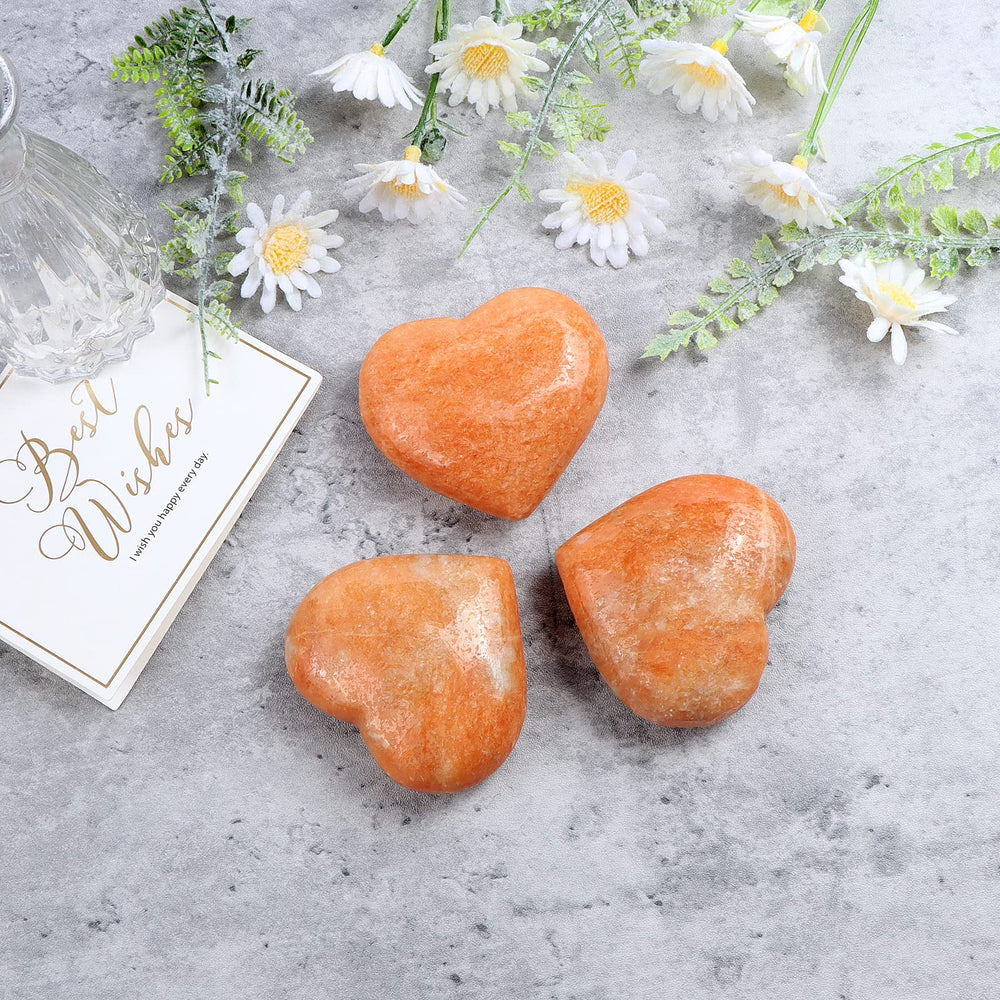Artistone orange calcite heart decor adds positive atmosphere at home