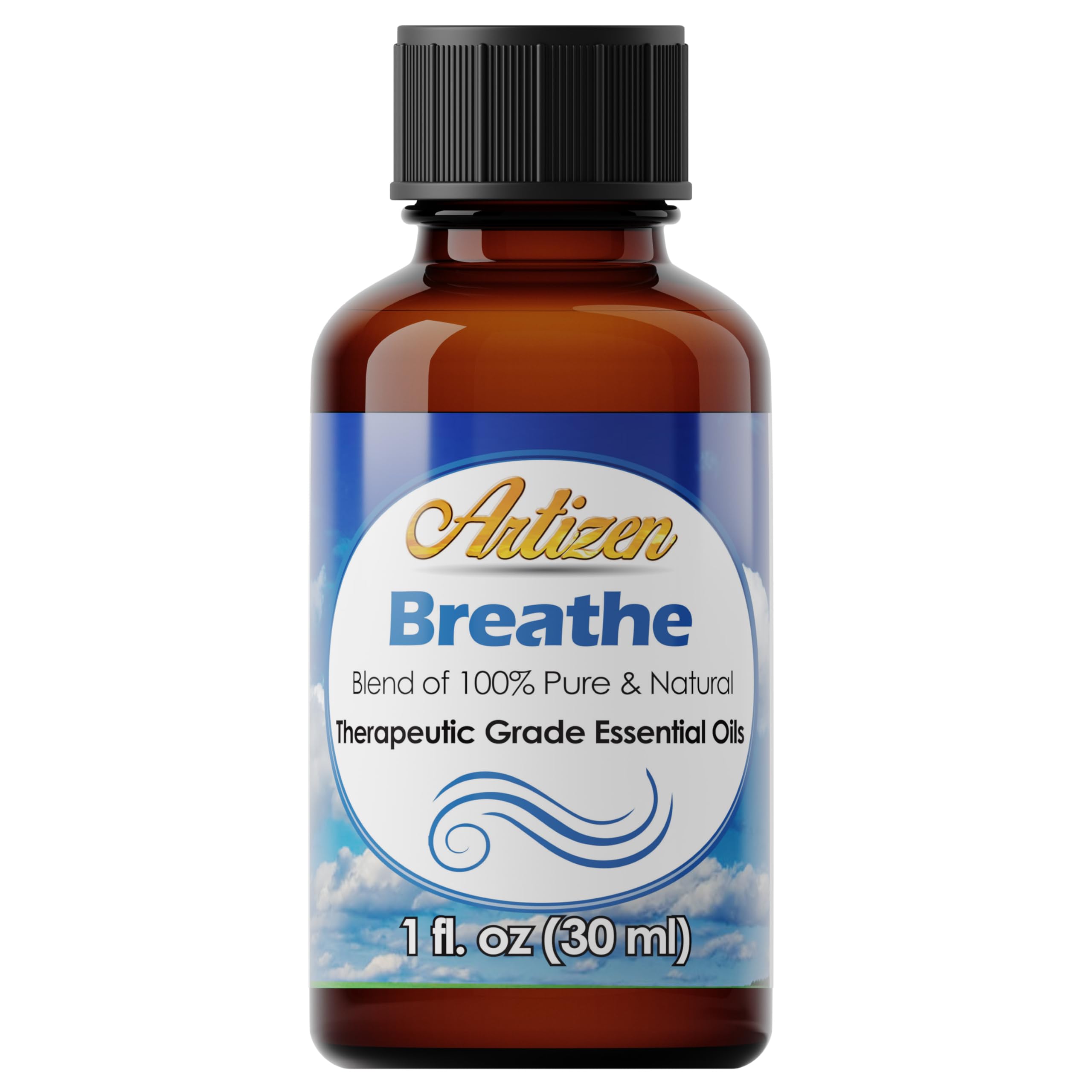 Artizen Breathe bottle with dropper for precise aroma dosing in diffusers.