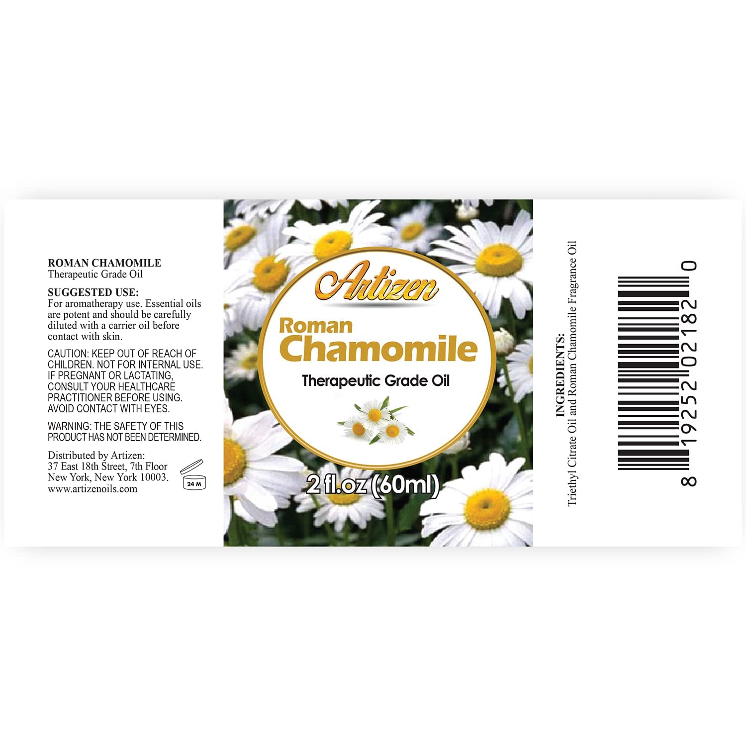 Artizen Chamomile Roman oil with dropper for precise use.