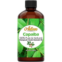 Artizen Copaiba oil bottle illustrates pure, versatile oil for daily blends.