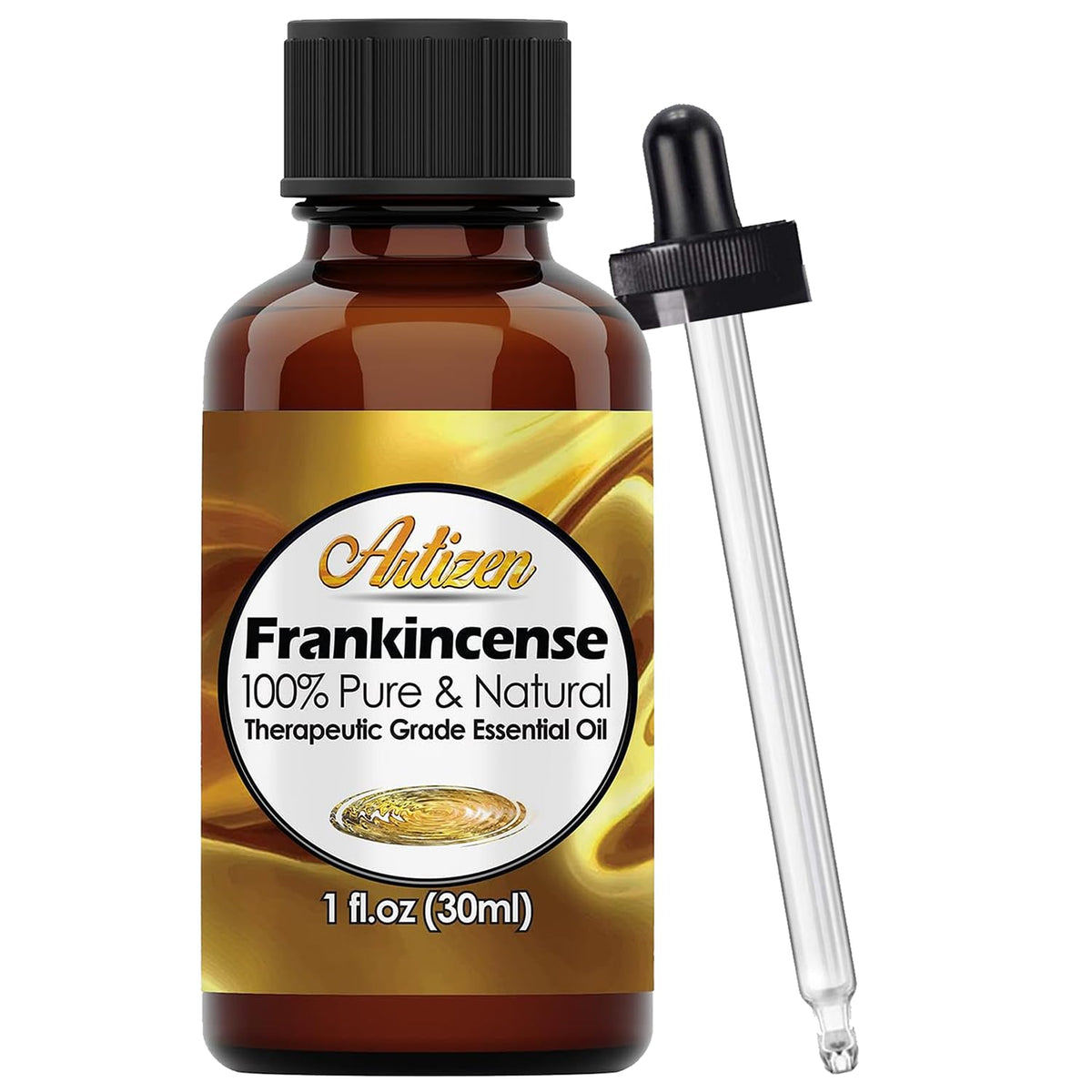 Artizen frankincense oil bottle 30ml highlights pure oil for diffusion.