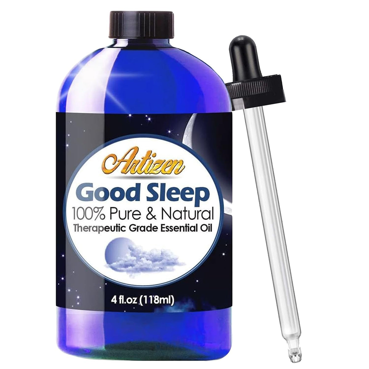 Artizen Good Sleep Blend bottle preserves purity for calm evenings.