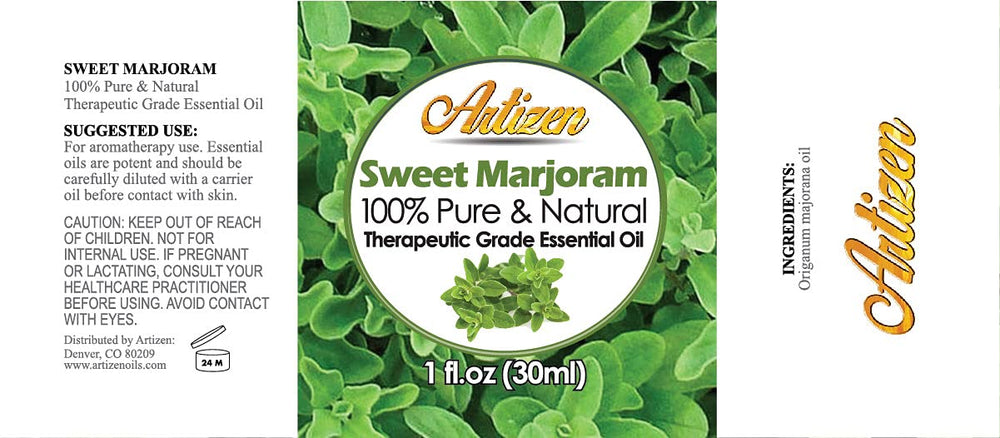 Artizen offers a lifetime warranty on the marjoram essential oil for confidence.