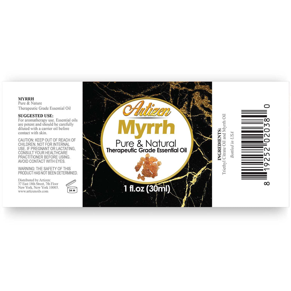 Artizen Myrrh bottle-pour demonstrates easy, controlled application.