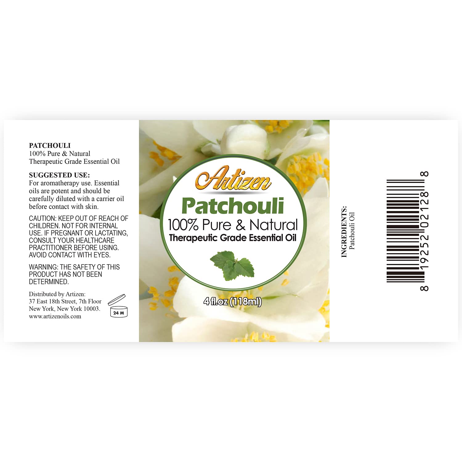 Artizen Patchouli essential oil dropper for precise application