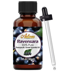 Artizen Ravensara essential oil bottle with dropper for easy aroma diffusion.