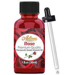 Artizen Rose Essential Oil UV-glass bottle protects potency for long-lasting aroma.