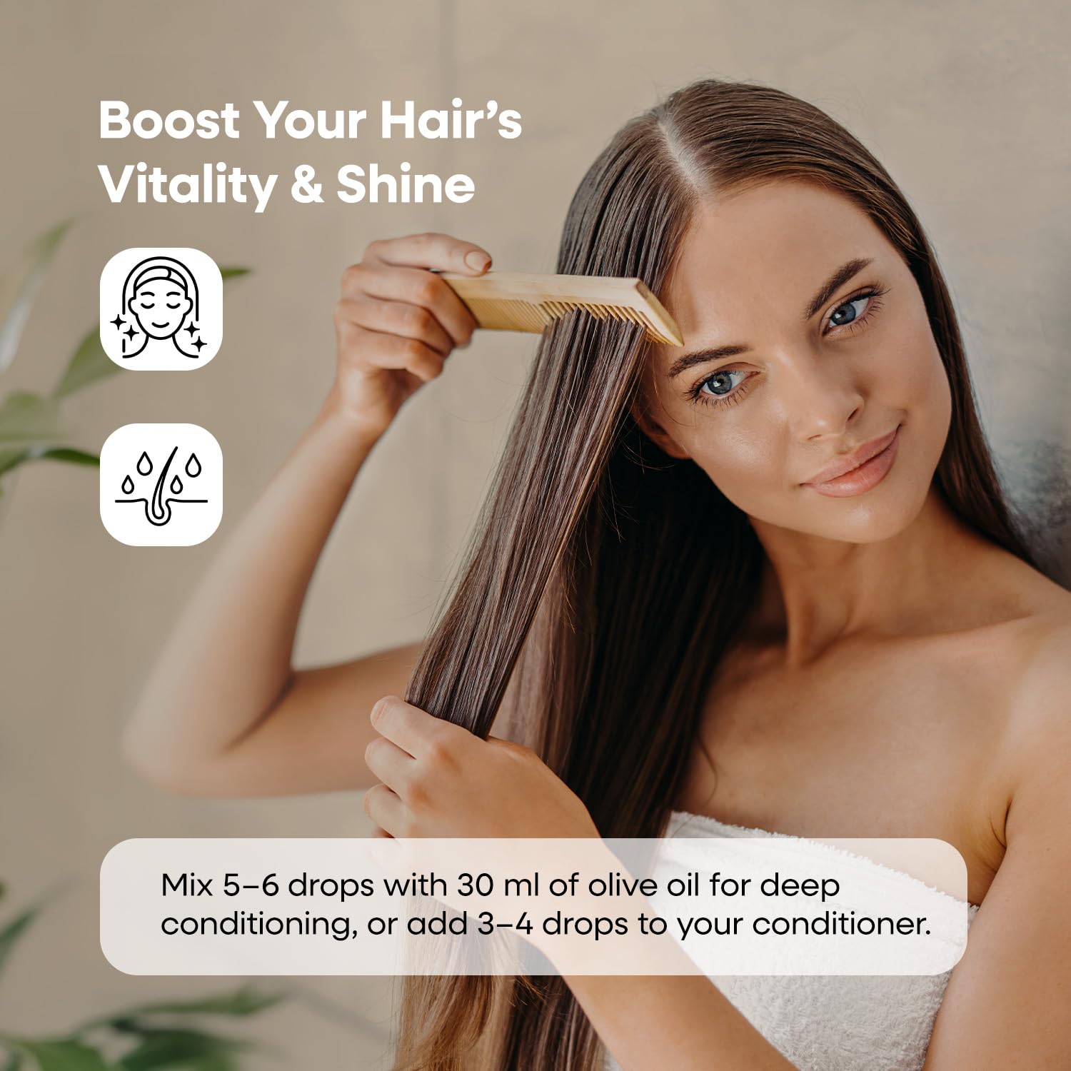 Artizen Tea Tree Oil shower routine application for refreshed skin and scalp.