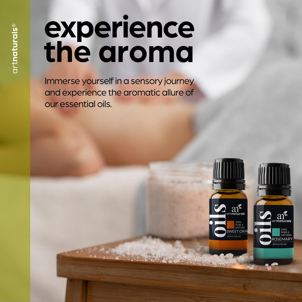 ArtNaturals Eucalyptus oil bottle offering a brisk evergreen scent for clarity.