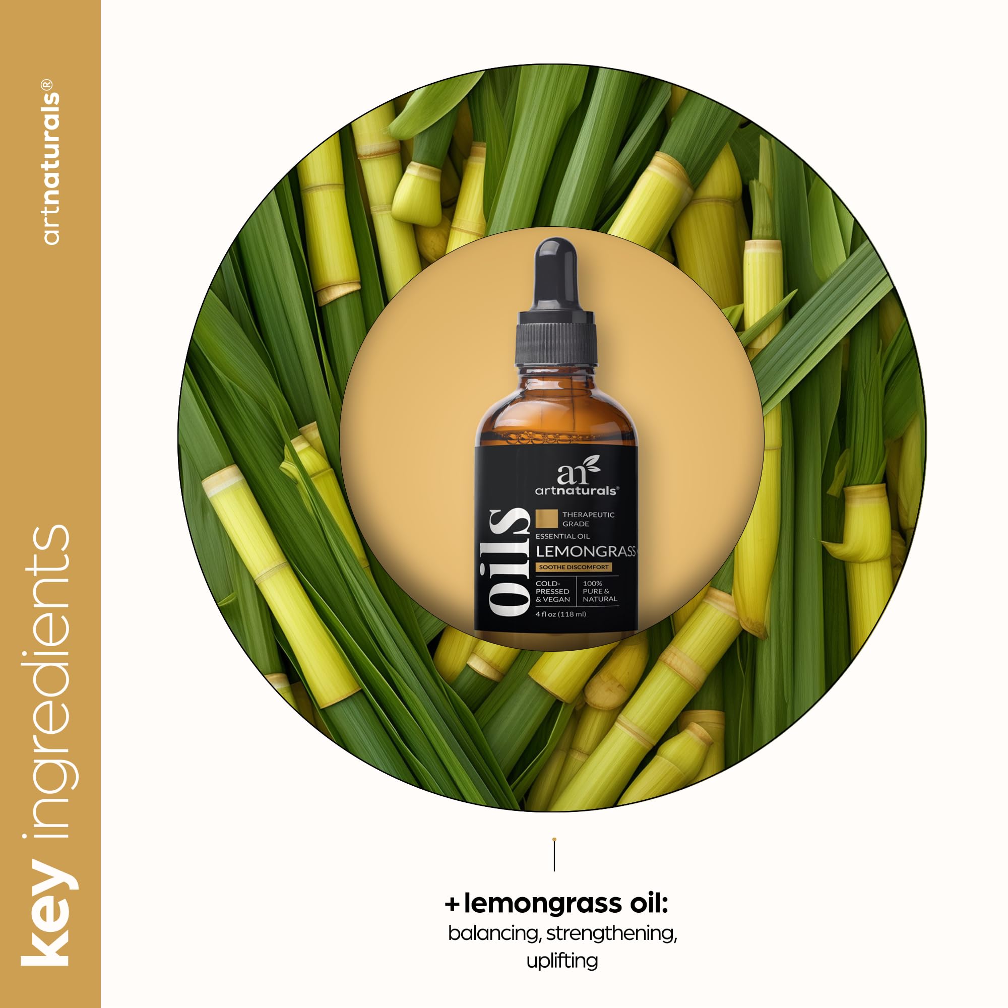 Artnaturals packaging box front displays premium essential oil.