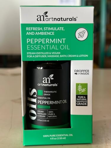 artnaturals Peppermint Oil dropper for precise topical blends.