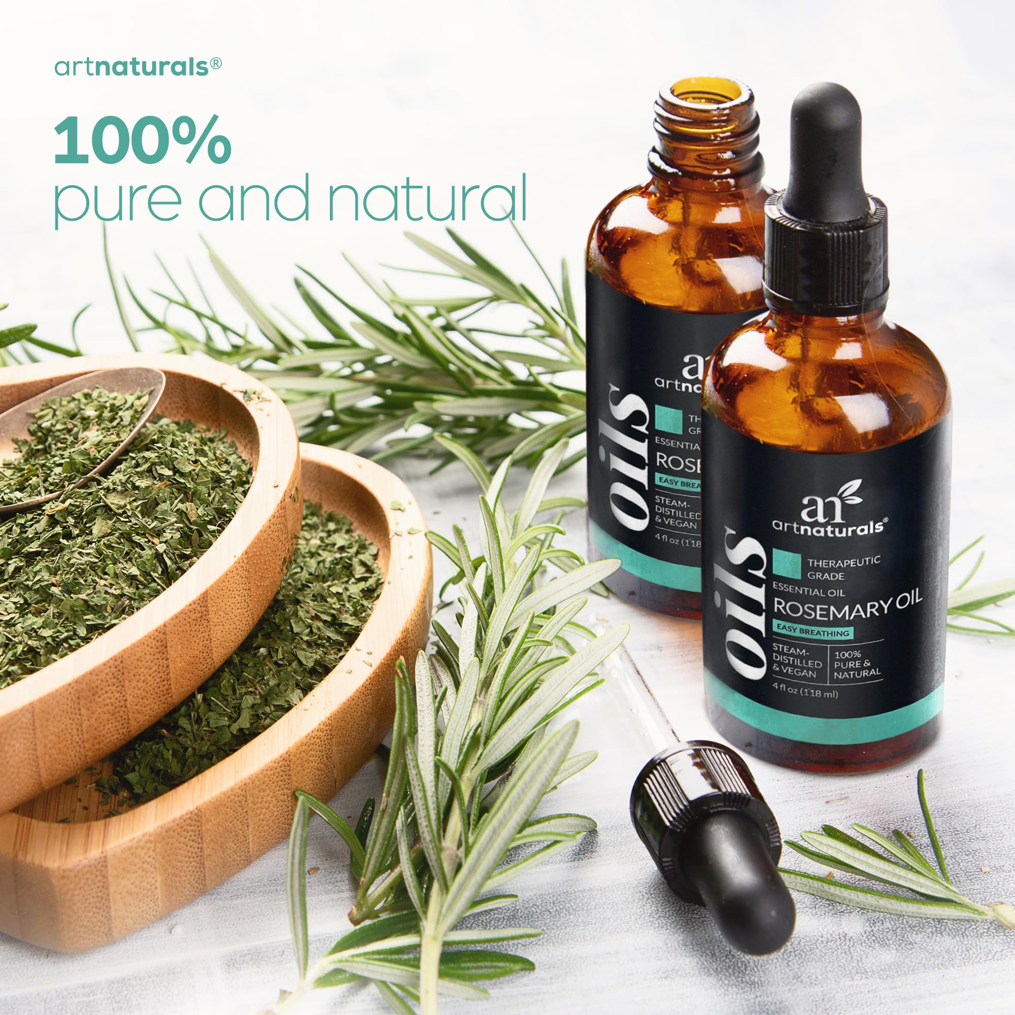 ArtNaturals Rosemary Essential Oil on-shelf display for fragrance enthusiasts.