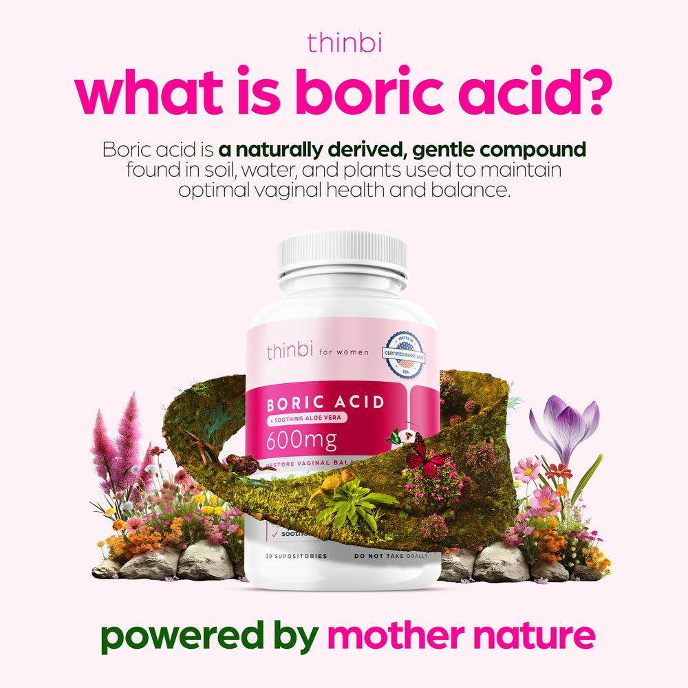 Artnaturals Thinbi boric acid suppositories insertion demonstrates easy daily use and comfort.