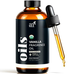 artnaturals Vanilla Essential Oil bottle for aromatherapy and calming skin care