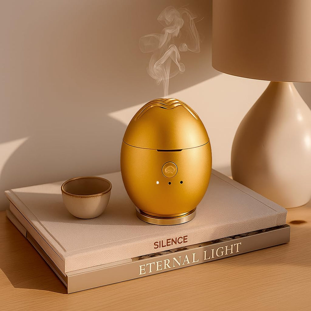 Artronic Orbby compact desk diffuser provides flameless fragrance for office.