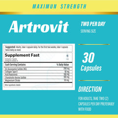 Artrovit ingredients glucosamine chondroitin hyaluronic acid for joint health